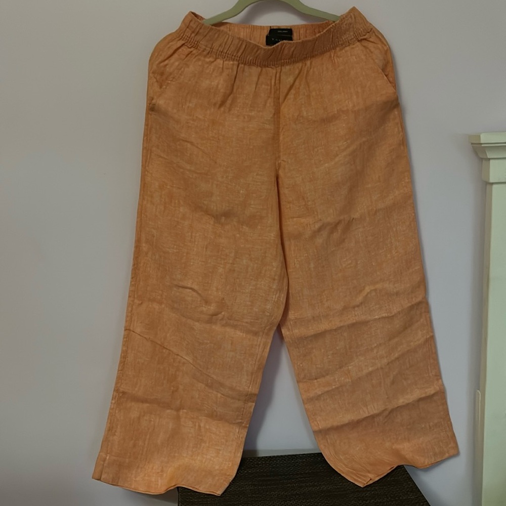 Tahari linen pants